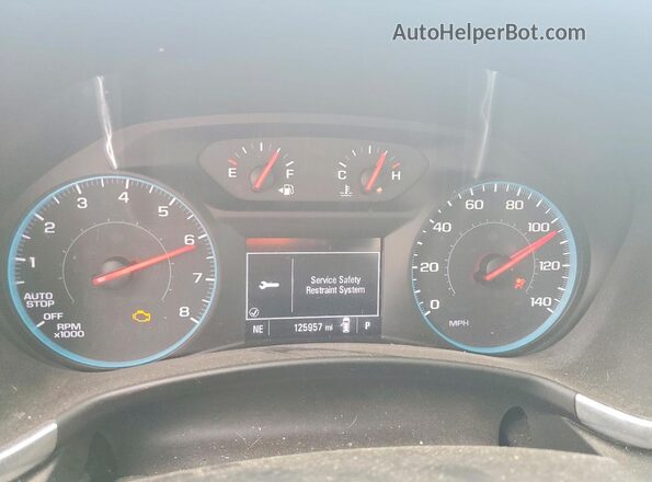 2GNAXREV6J6325485 2018 CHEVROLET EQUINOX Black Вид щитка приладів