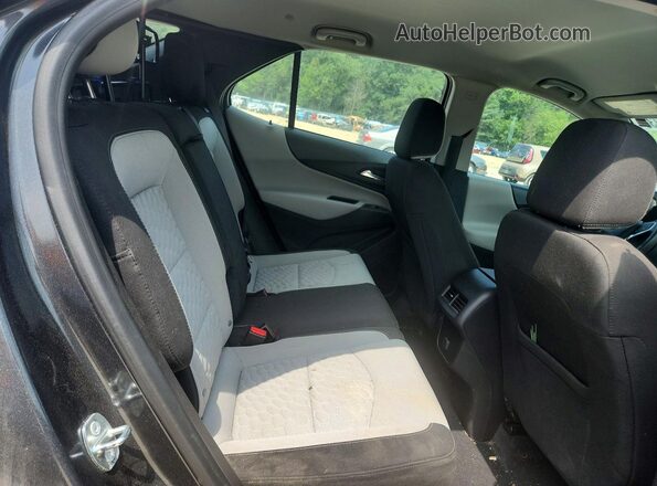 2GNAXREV8J6133310 2018 CHEVROLET EQUINOX Gray უკანა სალონის ხედი