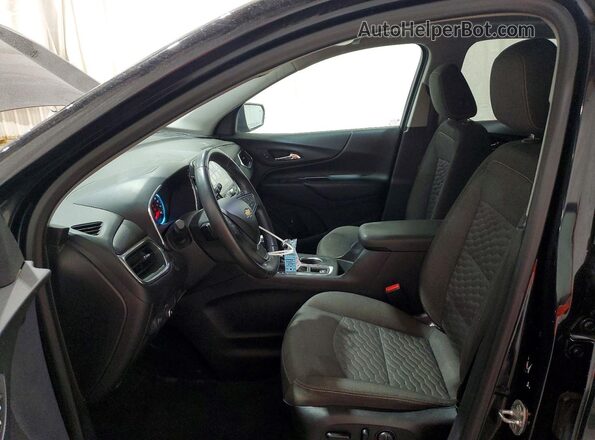 2GNAXSEV0J6106660 2018 CHEVROLET EQUINOX Black წინა სალონის ხედი