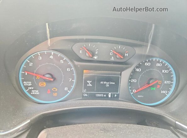 2GNAXSEV1J6233496 2018 CHEVROLET EQUINOX Charcoal Instrument cluster view