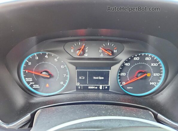 2GNAXSEV2J6220935 2018 CHEVROLET EQUINOX Red Widok zestawu wskaźników