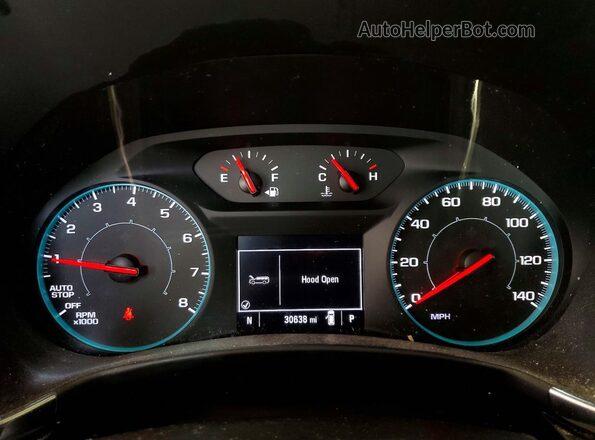2GNAXSEV2N6130478 2022 CHEVROLET EQUINOX Черный Вид щитка приборов