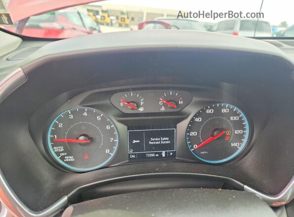 2GNAXSEV3J6326469 2018 CHEVROLET EQUINOX Red Widok zestawu wskaźników