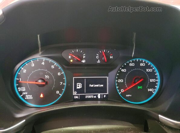 2GNAXSEV9J6316402 2018 CHEVROLET EQUINOX Red Вид щитка приладів