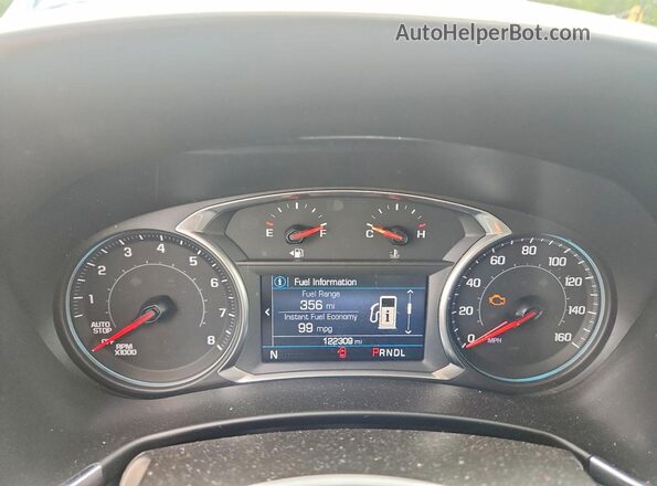 2GNAXTEV5N6131534 2022 CHEVROLET EQUINOX Blue ხელსაწყოთა პანელის ხედი