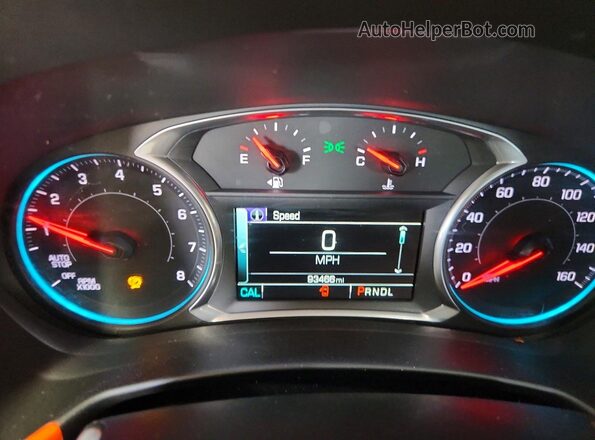 2GNAXTEX3J6316161 2018 CHEVROLET EQUINOX Black Instrument cluster view