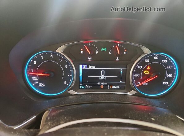 2GNAXTEX5J6206664 2018 CHEVROLET EQUINOX White Instrument cluster view