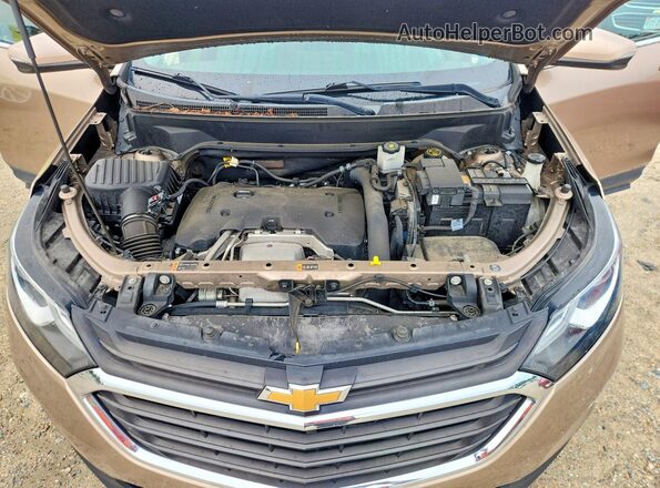 2GNAXTEX7J6282466 2018 CHEVROLET EQUINOX Brown Widok komory silnika