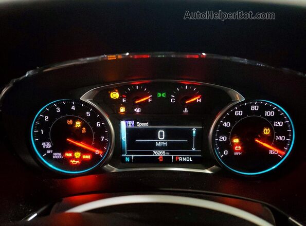 2GNAXTEX8J6160330 2018 CHEVROLET EQUINOX Silver Вид щитка приладів