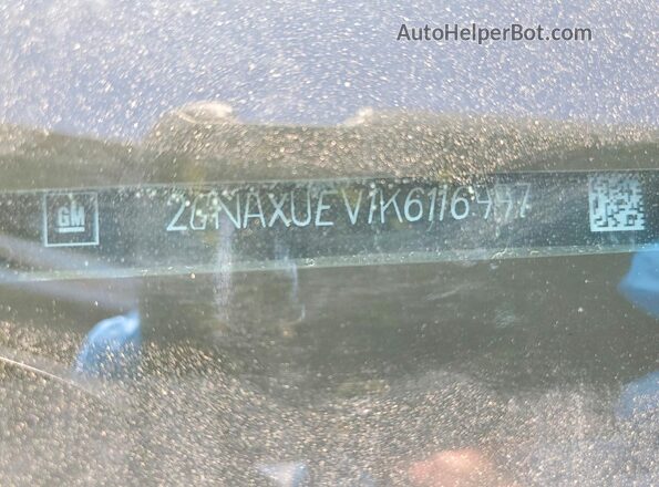 2GNAXUEV1K6116997 2019 CHEVROLET EQUINOX Charcoal VIN կոդի պիտակի տեսք