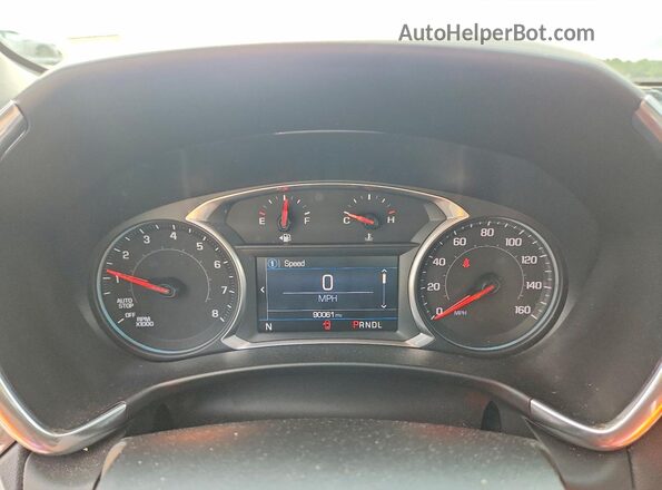 2GNAXUEV1K6174690 2019 CHEVROLET EQUINOX Black Вид щитка приладів
