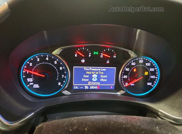 2GNAXUEV1K6288317 2019 CHEVROLET EQUINOX Blue Widok zestawu wskaźników