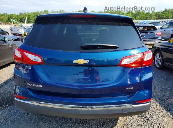 2GNAXUEV1M6105629 2021 CHEVROLET EQUINOX Blue Вид ззаду