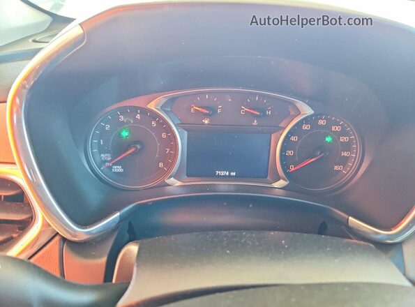 2GNAXUEV2M6102982 2021 CHEVROLET EQUINOX Blue Вид щитка приладів