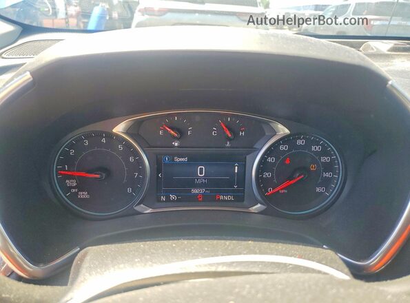2GNAXUEV3K6252399 2019 CHEVROLET EQUINOX Blue Вид щитка приладів