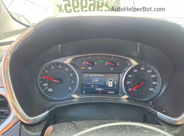 2GNAXUEV4K6145166 2019 CHEVROLET EQUINOX Gray Вид щитка приладів