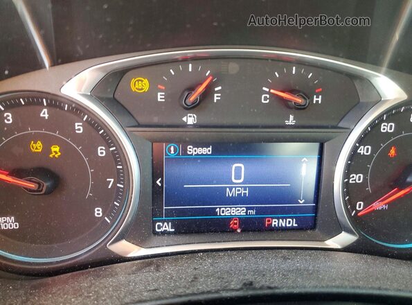 2GNAXUEV4L6217484 2020 CHEVROLET EQUINOX Black ხელსაწყოთა პანელის ხედი