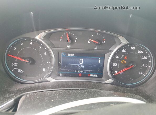 2GNAXUEV8K6137815 2019 CHEVROLET EQUINOX White Widok zestawu wskaźników