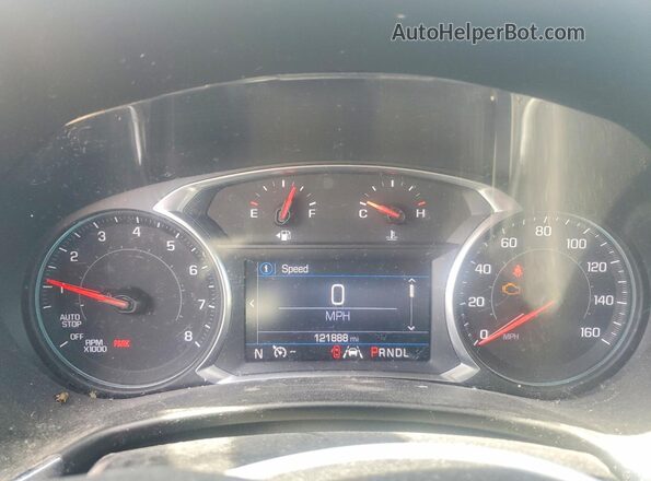 2GNAXUEV9M6134814 2021 CHEVROLET EQUINOX Blue Вид щитка приладів