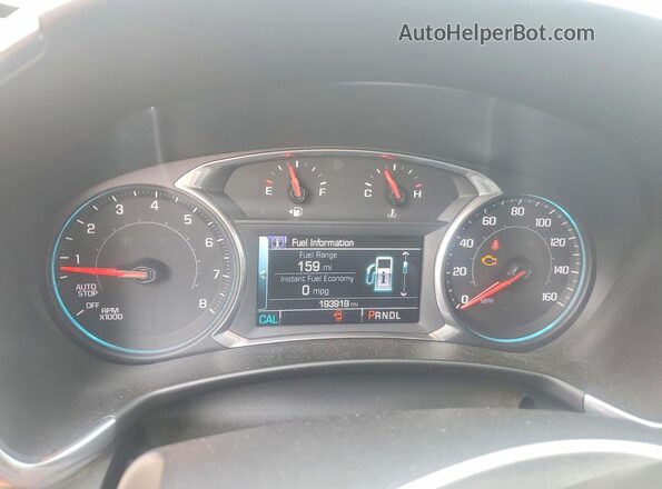 2GNAXVEV7J6132898 2018 CHEVROLET EQUINOX Black Вид щитка приладів