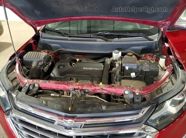 2GNAXVEV8J6263614 2018 CHEVROLET EQUINOX Красный Вид подкапотного пространства