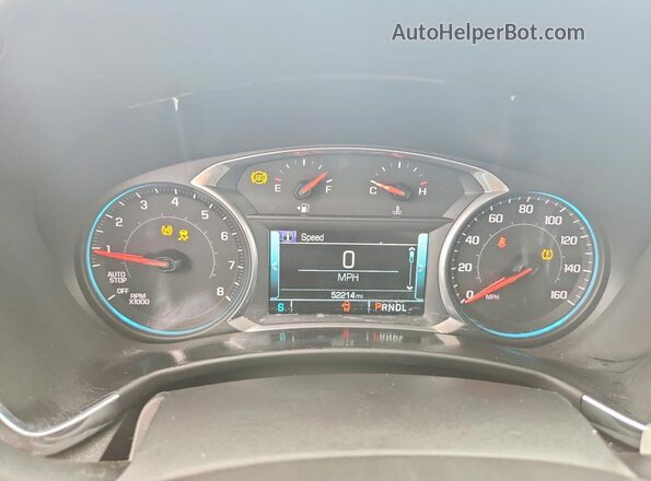 2GNAXVEV8J6284950 2018 CHEVROLET EQUINOX White Вид щитка приладів