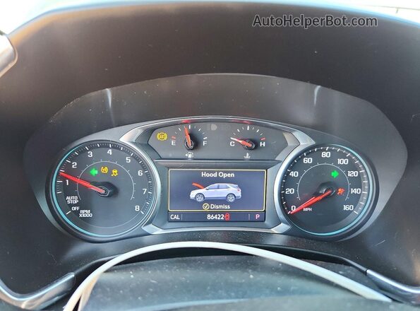 2GNAXVEX2K6161311 2019 CHEVROLET EQUINOX Black ხელსაწყოთა პანელის ხედი