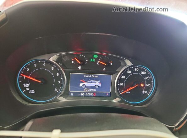 2GNAXWEV8N6145784 2022 CHEVROLET EQUINOX Red Widok zestawu wskaźników