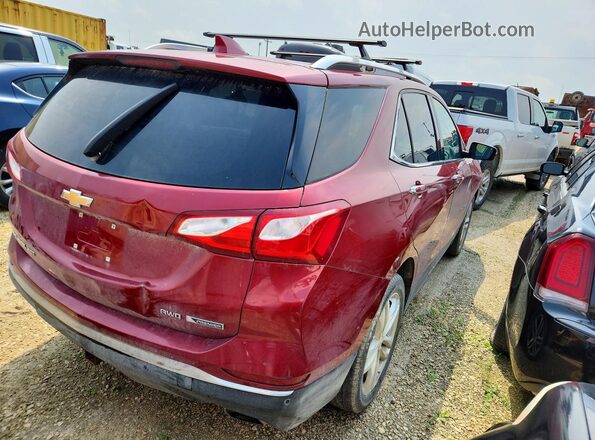 2GNAXWEX0J6185434 2018 CHEVROLET EQUINOX Бордовый Задняя правая четверть