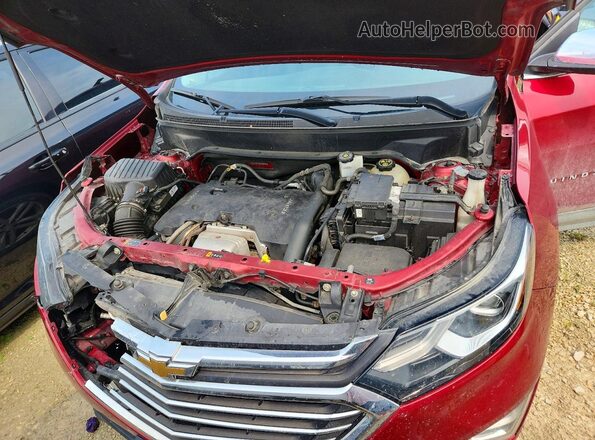 2GNAXWEX0J6185434 2018 CHEVROLET EQUINOX Бордовый Вид подкапотного пространства