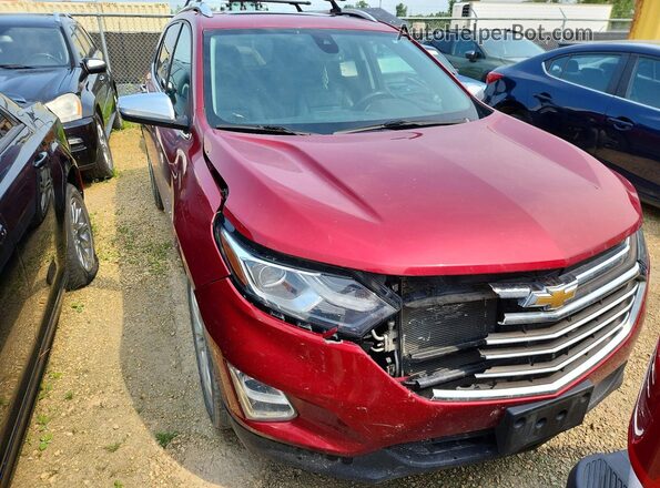 2GNAXWEX0J6185434 2018 CHEVROLET EQUINOX Бордовый Вид спереди