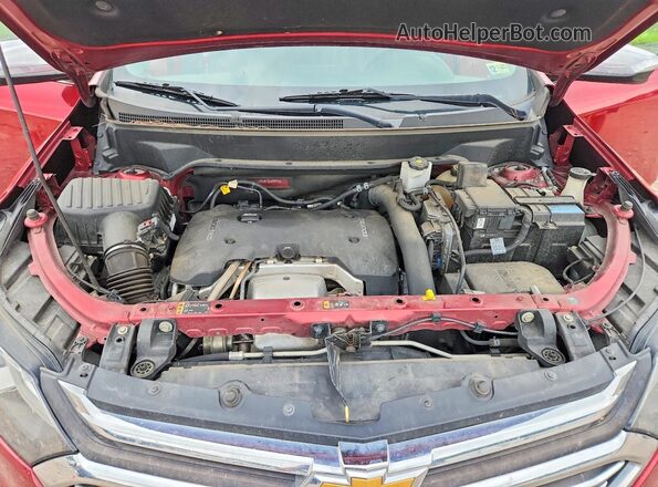 2GNAXWEX0J6197938 2018 CHEVROLET EQUINOX Red Widok komory silnika