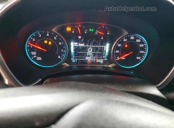 2GNAXWEX0J6219954 2018 CHEVROLET EQUINOX Белый Вид щитка приборов