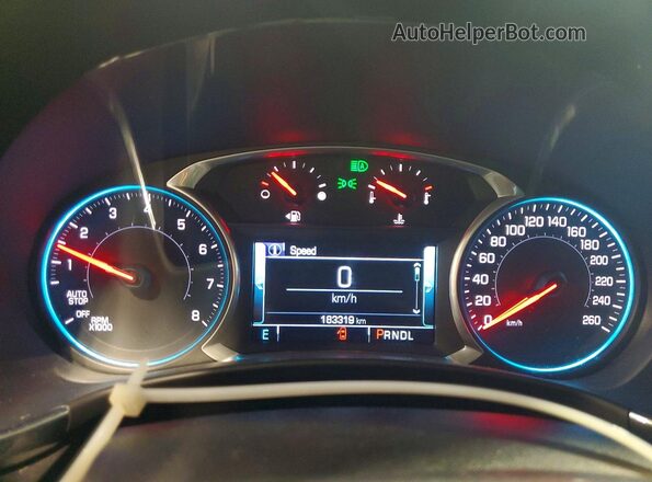 2GNAXWEX5J6266705 2018 CHEVROLET EQUINOX Black Instrument cluster view