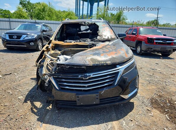 2GNAXXEV2N6147181 2022 CHEVROLET EQUINOX Black Front view