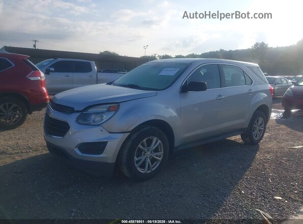 2GNFLEEK9H6313132 2017 CHEVROLET EQUINOX Silver Առջևի ձախ երեք քառորդ տեսարան