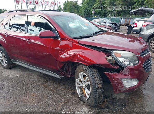 2GNFLFEK0H6225575 2017 CHEVROLET EQUINOX Red უკანა სალონის ხედი