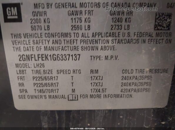 2GNFLFEK1G6337137 2016 CHEVROLET EQUINOX Blue ძრავის განყოფილების ხედი