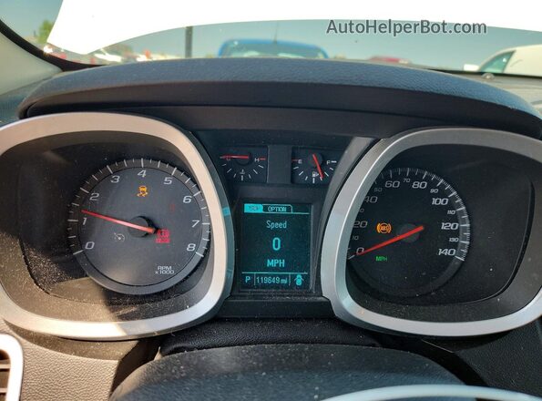2GNFLFEK2H6145145 2017 CHEVROLET EQUINOX White Вид щитка приладів