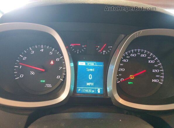 2GNFLFEK4G6208339 2016 CHEVROLET EQUINOX Maroon Widok zestawu wskaźników