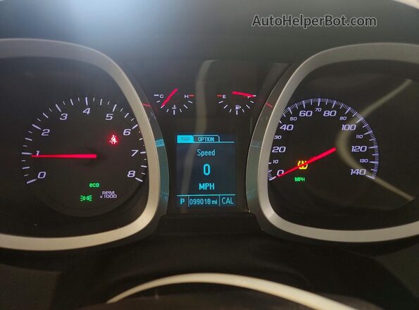 2GNFLFEK5G6166649 2016 CHEVROLET EQUINOX Черный Вид щитка приборов