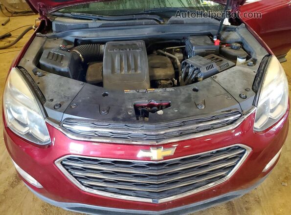2GNFLFEK6H6146153 2017 CHEVROLET EQUINOX Burgundy Widok wnętrza z tyłu