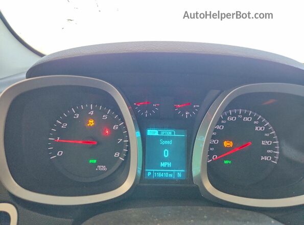 2GNFLFEK7G6187955 2016 CHEVROLET EQUINOX Blue Вид щитка приладів
