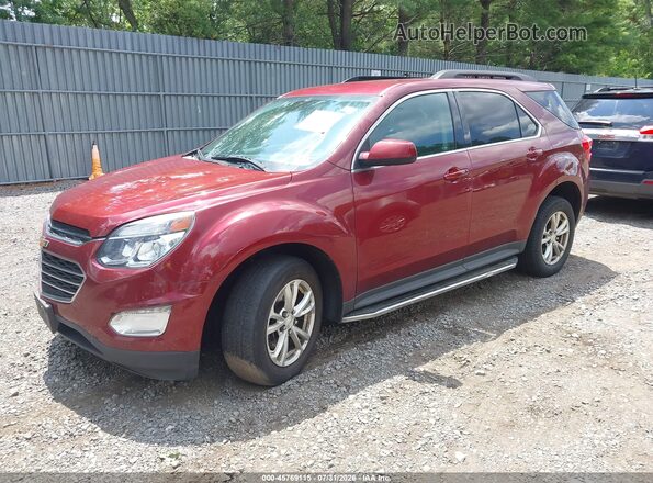 2GNFLFEK7H6243782 2017 CHEVROLET EQUINOX Red წინა მარცხენა ხედი სამი მეოთხედიდან