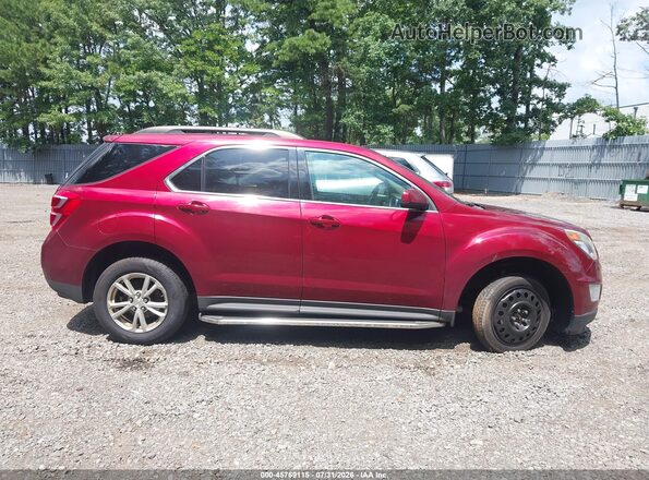 2GNFLFEK7H6243782 2017 CHEVROLET EQUINOX Red უკანა სალონის ხედი