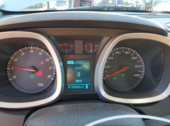 2GNFLFEKXG6207552 2016 CHEVROLET EQUINOX Silver ხელსაწყოთა პანელის ხედი