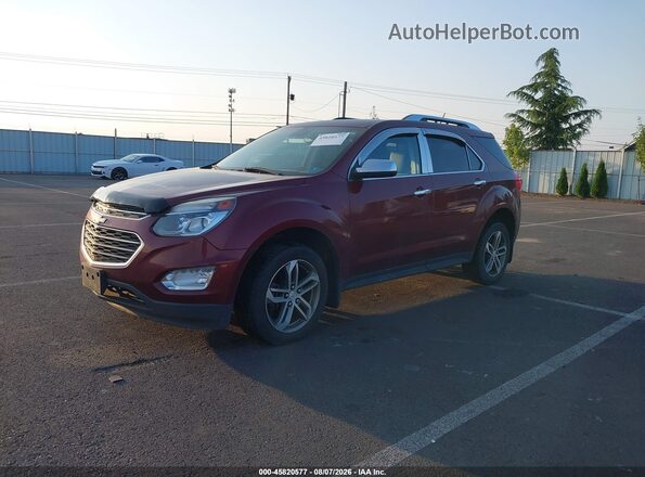 2GNFLGE36G6176458 2016 CHEVROLET EQUINOX Red Передня ліва чверть