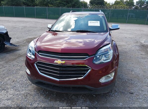 2GNFLGE36G6242507 2016 CHEVROLET EQUINOX Красный Вид щитка приборов