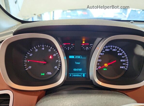 2GNFLGE3XG6146900 2016 CHEVROLET EQUINOX White Սարքավորումների վահանակի տեսք