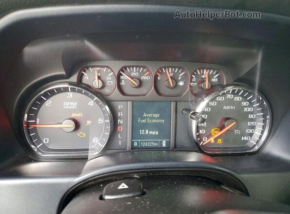 2GT22NEG1K1154892 2019 GMC SIERRA White ხელსაწყოთა პანელის ხედი